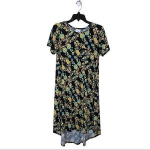 LuLaRoe Carly Swing Dress Floral Size XS
